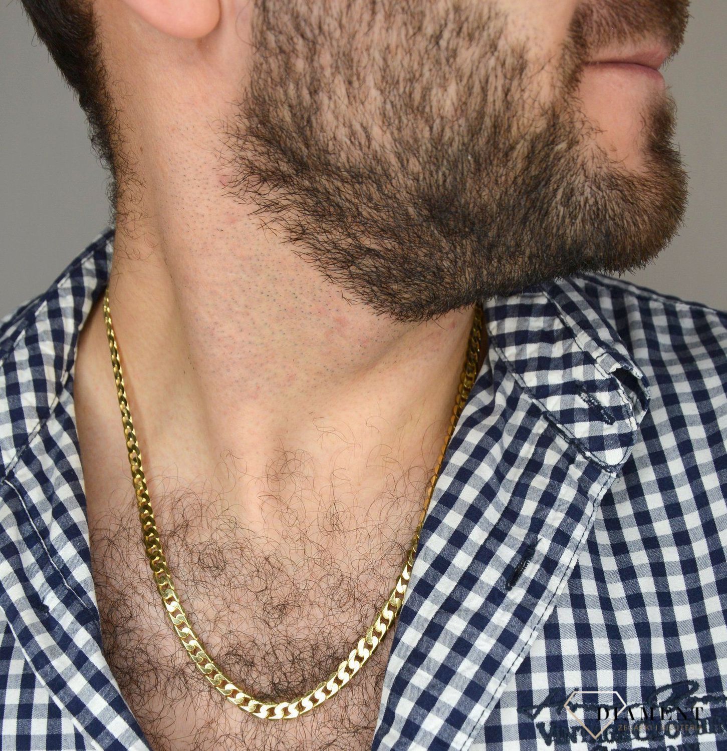 Złoty łańcuszek 585 pancerka 6 mm DIA-LAN-1113-585 6mm ✅ Złoty łańcuszek o splocie pancerki ✅ Łańcuszek o równych oczkach wykonanych z wysokiej jakości złota próby 585.jpg